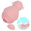 12cm Vibrador de chupación dual de lamer para mujeres Clitoris Sucker Pezle Licks Plug Beads Anal Masturbator Toy erótico Toy Sexy Shop