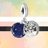 925 breloques de bracelet pour ensemble de breloques Pandora Boîte d'origine Étoile Lune Chaîne de sécurité Arbre généalogique Pendentif Perle européenne collier breloques bijoux