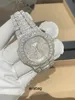 الساعات الأخرى Cashjin icedout Watch Hip Hop Custom Men Full Iced Out VVS Diamond Moissanit Luxury Brand Watch Lzor