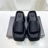 thick bottom slippers and womens slipper summer square head one word luxury sandal indoor outdoor slipper us 510