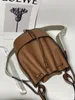 Bosfär lyxig kvinnors ryggsäck modedesigner ryggsäck liten ballong väska mäns resväska klassisk brun blommig utomhusfodrad glidficka