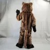 Halloween Brown Bear Dog Mascot kostymer av hög kvalitet tecknad karaktär outfit kostym halloween vuxna storlek födelsedagsfest utomhus festival klänning