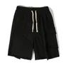 Herr shorts sommar bomullsfrakt män mode grå/svart fickor mens streetwear lösa hip hop raka joggar m-2xlmen's