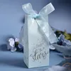 Candy Color Torby prezentowe pudełka cukierki z wstążką przyjęcie przychylność TREAD Wedding Goodie Bags Baby Shower Birthday Party Materie MJ0489