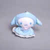 2022 Stuffed Animals Six types Wholesale Cartoon plush toys Lovely raincoat kuromi 12cm keychains