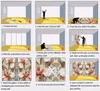 Duvar Kağıtları Avrupa Soyut Yağlıboya Duvar Yaratıcı 3D Duvar Kağıdı İletişim Yatak Odası Kağıtları için Tuval Duvar Kağıdı