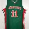 Sjzl98 # 11 Mike Conley Jr. Camiseta de baloncesto de la escuela secundaria Lawrence North Camiseta con bordado de doble costura para hombre Personaliza cualquier nombre y número