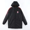 22-23 Stoke City F.C. Veste de sport de loisirs pour les hommes à manches longues à manches longues Mode de mode extérieur parkas parkas Emblèmes personnalisés