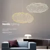 Pendant Lamps Modern Art Hollow Cloud Lights Nordic Creative Starry Lamp Bedroom Dining Room Firefly Led Light FixturesPendant