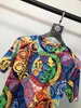Men's T-Shirts 2022 Colorful Floral Print Men Clothing Luxury Royal Style Baroque Brand Short Sleeve O Neck Mens Casual Hip Hop Tops