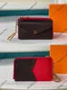 男性と女性用のマルチカラーレクトバーソショートウォレットレザーブラックエンボスカードホルダークリップコイン財布デザイナーラグジュアリークラッチBA1679667