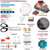 Kits de ferramentas de noções de costura Conjunto de caixas multifuncionais DIY para acolchoado manual Bordado Acessórios para roscas Kitsewing