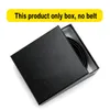 Paski Czarne wysokiej klasy pudełko na prezent puste można dostosować materiały opakowaniowe Pas Pas