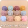 Baby Silicone Pacifiers Soft BPA gratis Soother Spädbarn Dummy Nipple Nyfödd baby TEETTH Toy Tingeing Nursing Pacifier Chain Pendan