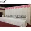 Party Decoration Wholesale Ice Silk Wedding Backdrop Curtain Stage Bakgrund PO Bås inkluderar Top Swag Drape Event Decoration Party