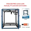 Impresoras Tronxy X5SA 500 Pro 3D Printer 600 mm con Guide Rail Titan Extrusor Flexible Mute Silent Silent Parrinterprinter