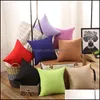 Pillow Case Bedding Supplies Home Textiles Garden Ll Solid Er Spandex Pillowcase Sofa Throw Ers Xmas Squareca Dhg1A