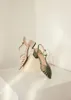 Sandalias ahuecan hacia fuera los tacones medios de las mujeres Zapatos de verano Correa de hebilla de moda Punta abierta Zapatos cuadrados De MujerSandalias
