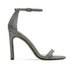 Myyshop Women Sandals Classic High Heels 10cm Fetish Summer Ladies Suede Leather Shoes Woman Sandal Pumps