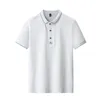 メンズコットン半袖Tシャツ夏のポロラペル衣料品デザイナードレス220504