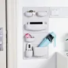 Hooks Rails 2PCS Wandgemonteerd opbergrek Multifunctionele koelkast Schap Zonkjarries Organisatorhouder voor badkamer keuken