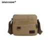 Briefcases Leisure Outdoor Shoulder Canvas Horizontal Vertical Version Briefcase Men's Busins Bag