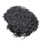 22mm Curly Men's Wigs Human Hair超耐久性モノトゥーピーメンキャピラリープロテーゼヘアユニット交換システム男性用＃1Bカラー8x10 '' 7x9 ''