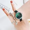 Wristwatches Women Bracelet Watches Set GAIETY Brand Simple Design Green Dial Leather Ladies Casual Dress Clock Quartz WatchWristwatches