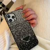 New Luxurys Designers Phone Face for iPhone 11 12 13 Pro Promax XR X/XS 7/8 Case Bling Letter P shell shell d2201063z294j