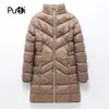 Vrouwen Fashion Parka Long Jacket zwaarlijvige dame met overgewicht mensen Leer Winter Winter Warm Outwear grote plus maat 5xl 6xl 7xl QY901 201214