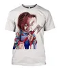 2022 Ny chucky sommar T-shirt män kvinnor 3d tryckt t skjortor mode casual short hylsa cool tops tee a01