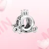 925 silver Pumpkin car charm bead Original Fit bracelet women jewelry gift