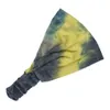 2022 Accessori moda Tie-dye Sport Fascia per la testa per le donne che corrono Yoga Fasce elastiche per turbante per capelli Assorbono il sudore Fiori HeadWrap Copricapo