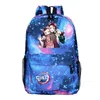 Slayer Demon Slayer de 16 polegadas Backpack meninos meninos de desenho animado Bolsa escolar estudantes Kimetsu No Yaiba Bookbag Adolesce