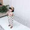 Girls' jumpsuit wave point cute summer pants new children's clothing baby girl clothes G220521
