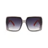 Lunettes de soleil de luxe Designer femmes hommes mode Vintage grand cadre carré lunettes de soleil femme voyage conduite Ins lunettes UV400 lunettes de soleil