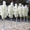 1.5m 5Feet hoogte wit kunstmatige kersenbloesem boom Romeinse kolom weg leidingen voor bruiloft winkelcentrum geopende rekwisieten