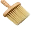 Friseur-Reinigungsbürste mit Holzgriff für Zuhause und Salon, professionelle weiche Bürste, Haar-Styling-Werkzeug