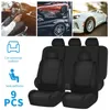 Interiördekorationer Universal Car Seat Cushion Icke-rullande fordons andningsbar faux läder Bekväma icke-slid sömnadsfärg Cover 9