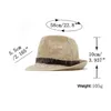 Vintage ihålig panama hatt män bomull fedora sol cap kvinnor sommar strand hatt chapeau pappa jazz trilby caps sombrero