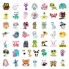 Pack of 100Pcs Wholesale Cute Animal Stickers No-Duplicate For Luggage Skateboard Notebook Helmet Water Bottle Phone Car decals
