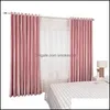 Curtain Drapes Thick Italian Veet Solid Color Shade Simple Korean Style Curtains For Living Room Bedroom Luxury Fabrics Drop Delivery 2021