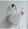 Evening Bags Brand Heart Tote Bag For Women 2022 Stone Pattern PU Leather Crossbody Female Small Shoulder Cute Purse Handbags
