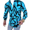 Camisa havaiana de roupas populares roupas de moda de moda de moda de manga longa para homens designs Top tee lixo botão imprimido estilo havai Roupas 3xl Blouse