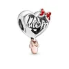 Premium s925 Sterling Silver Loose Bead Charms Beaded Love Heart Pendant Shoes Ladies Newest Original Fit Pandora Bracelets Designer Jewelry DIY Ladies Mom Gift