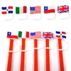 Bandera nacional patrón de silicona suave toppers de paja accesorios encantos Reutilizable a prueba de salpicaduras Traje de paja decorativa para 8 mm en vasos suministros para fiestas