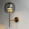 Moderna lampada da parete in vetro creativo a led studio camera da letto soggiorno comodino bagno decorazione caldo comodino di lusso