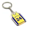 Designer Basketball Player Keychain Environmental Friendly Acrylic Jersey Pendant Bag Accessories Creative Gift
