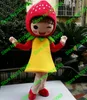 Disfraz de muñeca de mascota Syflyno Material EVA de alta calidad Chica fresa Disfraces de mascota Fiesta de cumpleaños de Halloween Ropa de dibujos animados 552