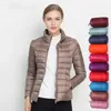 Damen Frühlingsjacke 15 Farben Plus Größe 5XL 7XL Daunenjacke Ultraleichte Mode Kurze Pufferjacke Tragbare winddichte Mäntel 220801